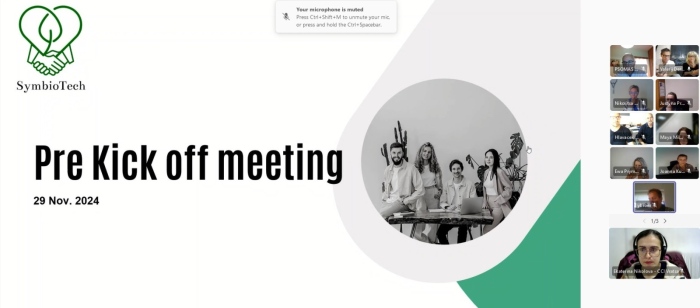 Preliminary Kick-off Meeting of the SymbioTech Project